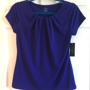 Cobalt blue blouse top size Petite Small